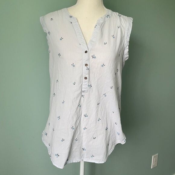 DENVER Hayes Sleeveless Blouse Size Small - Picture 2 of 4